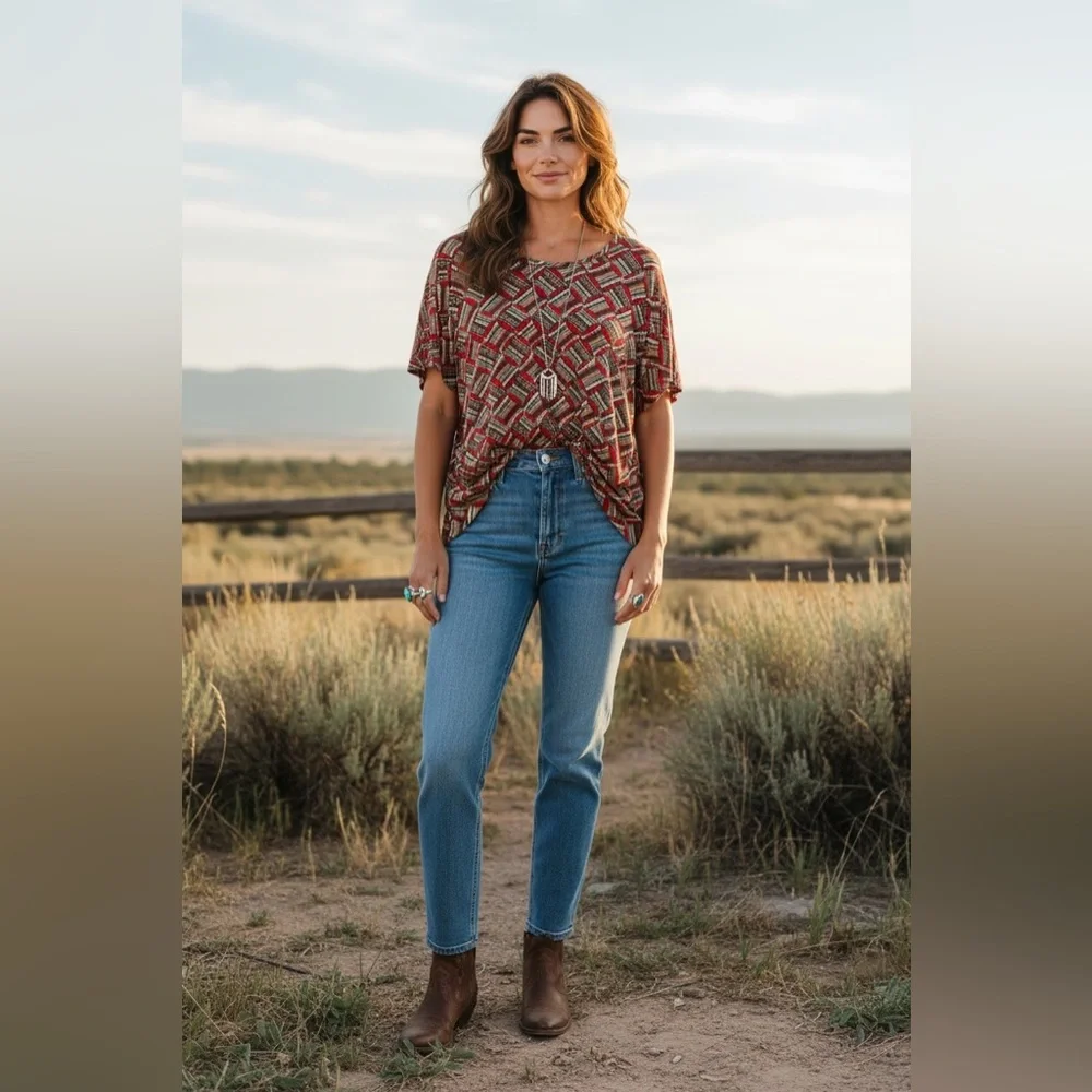 LuLaRoe Western Boho Blouse NWOT - Picture 1 of 3